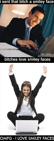 sent that bitch a smiley face