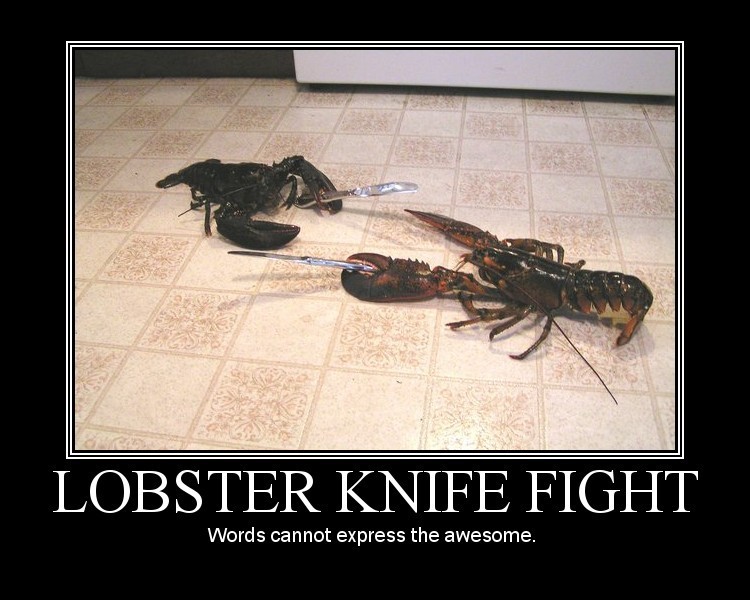 Lobster knife fight