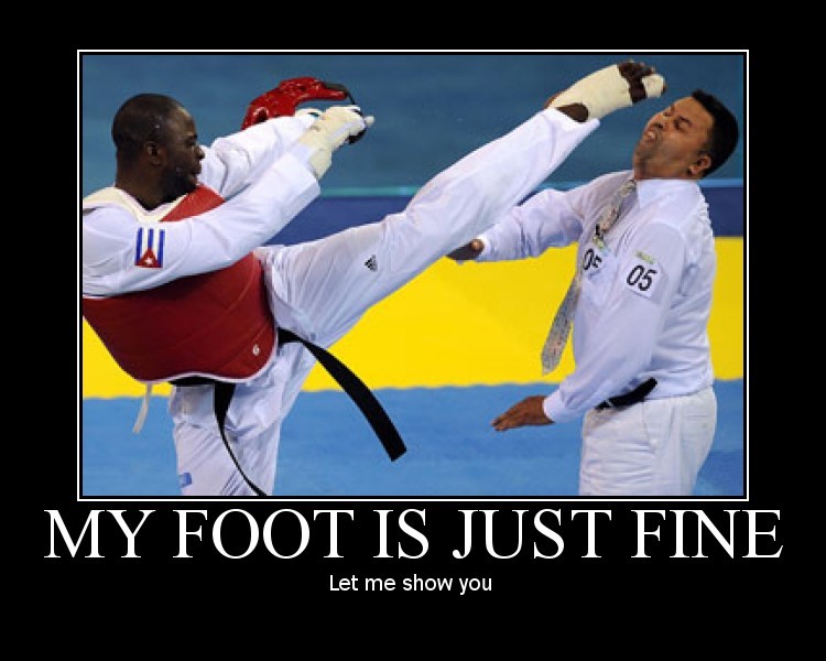 My foot is just fine