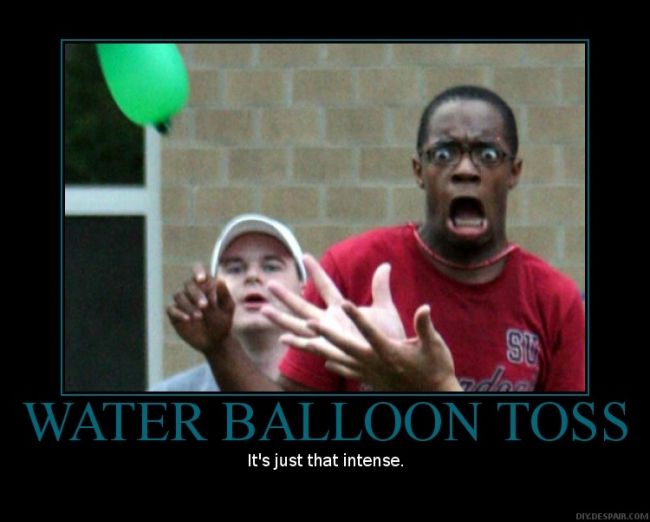 Water balloon toss