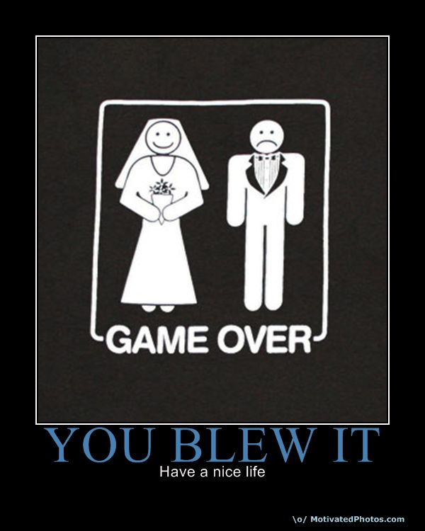 You blew it