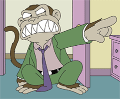 Angry monkey