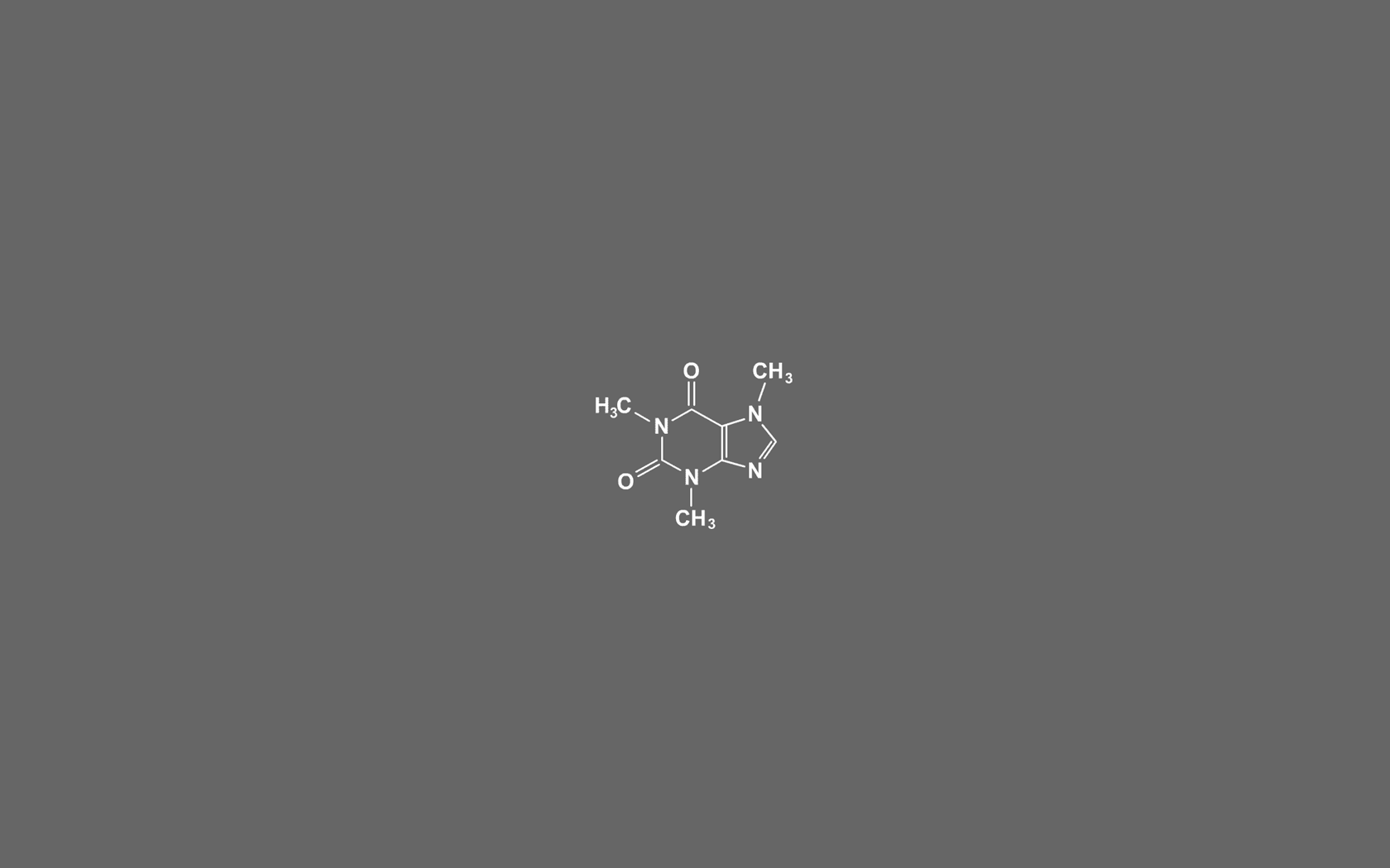 Caffeine Molecule 1680x1050