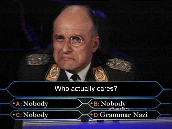 Grammar nazi