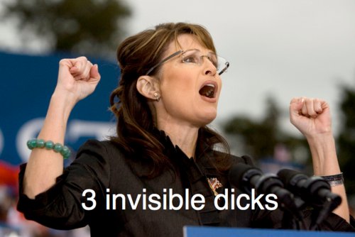 Three invisible dicks