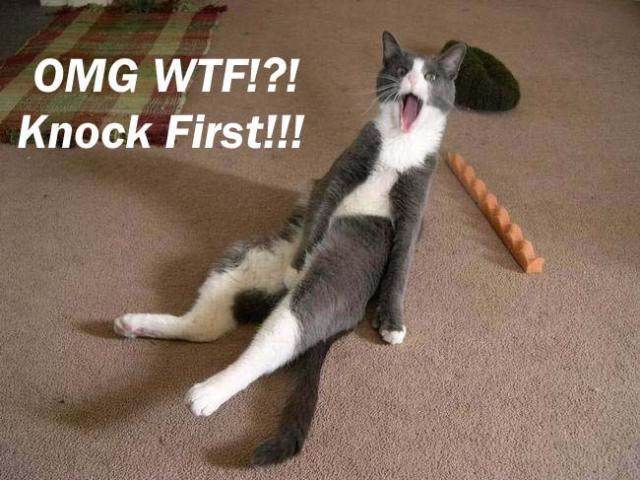 Knock first