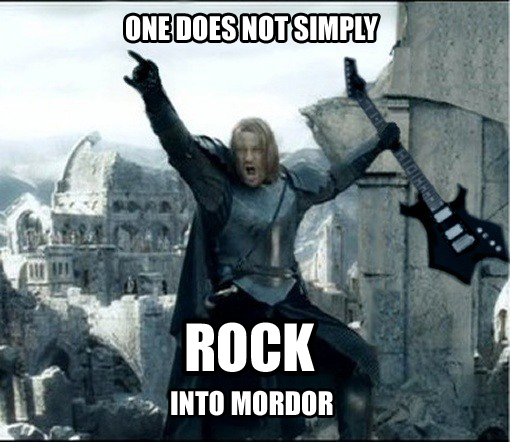 Rock into mordor