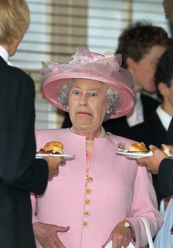 Queen is not amused
