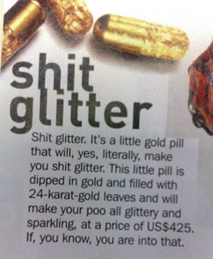 Shit glitter