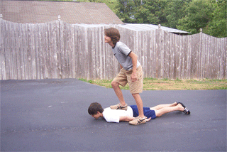 human skateboard