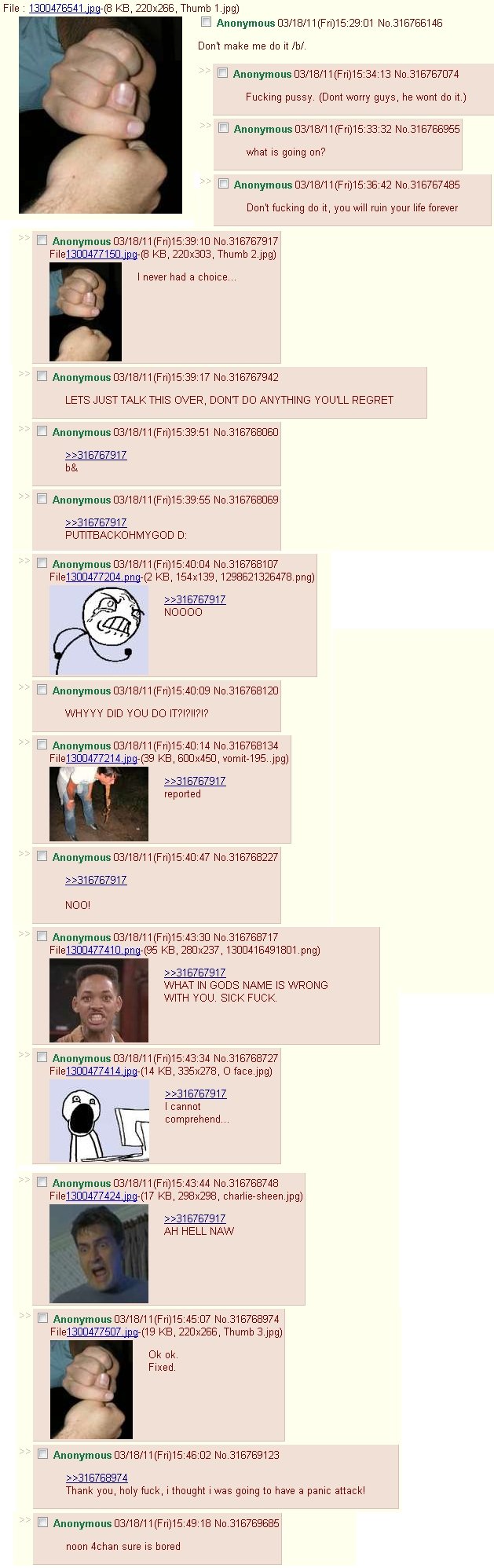 Thumb trick
