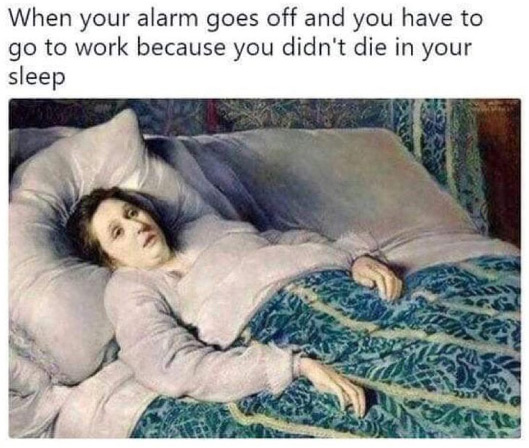 Alarms and work