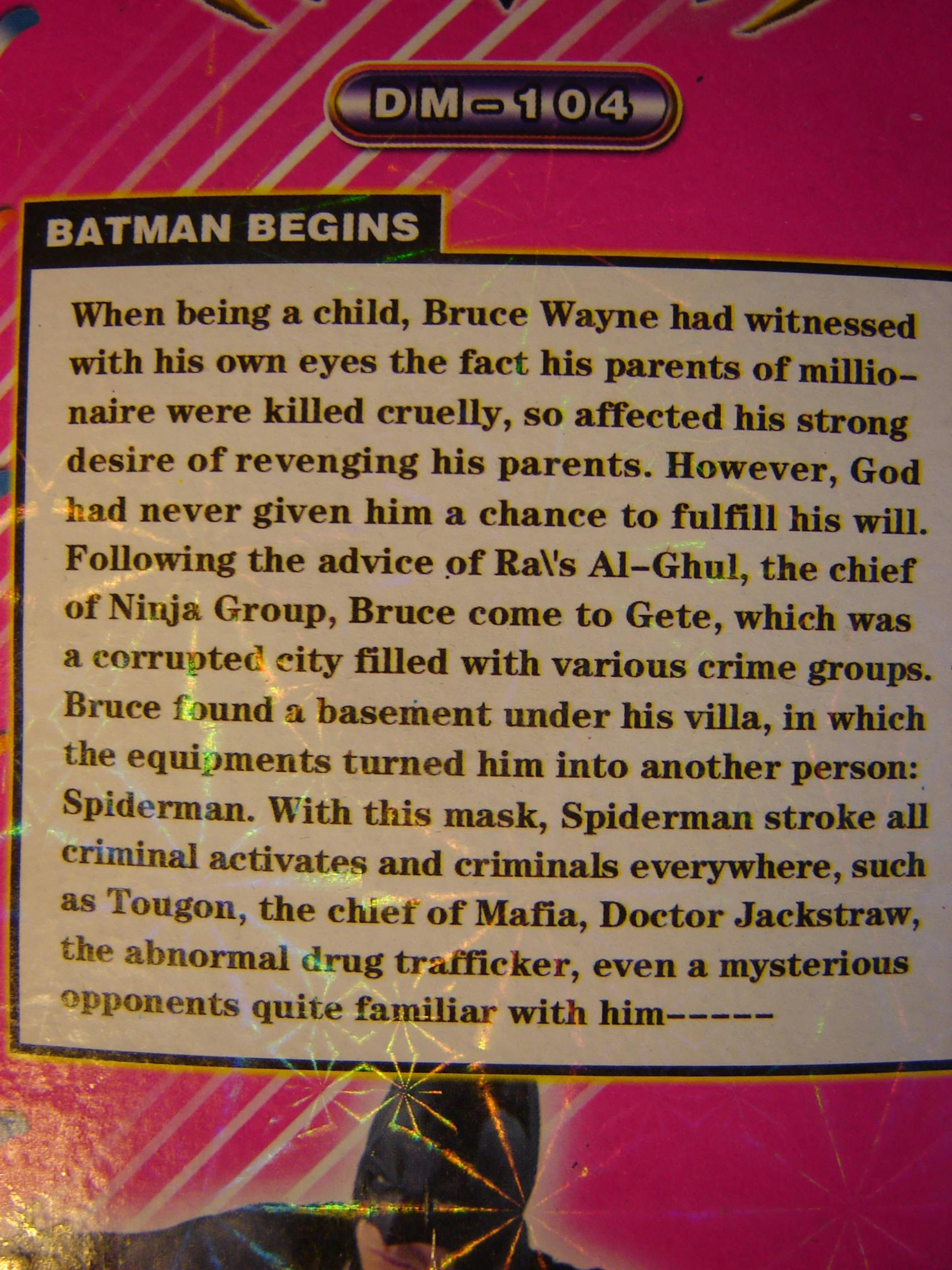 Batman what now?