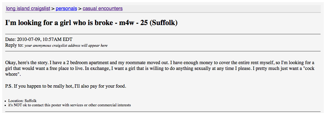 Free accomodation
