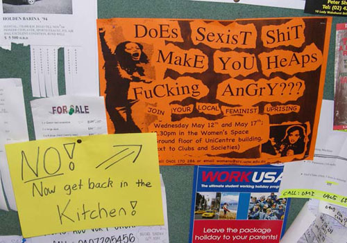 College billboard