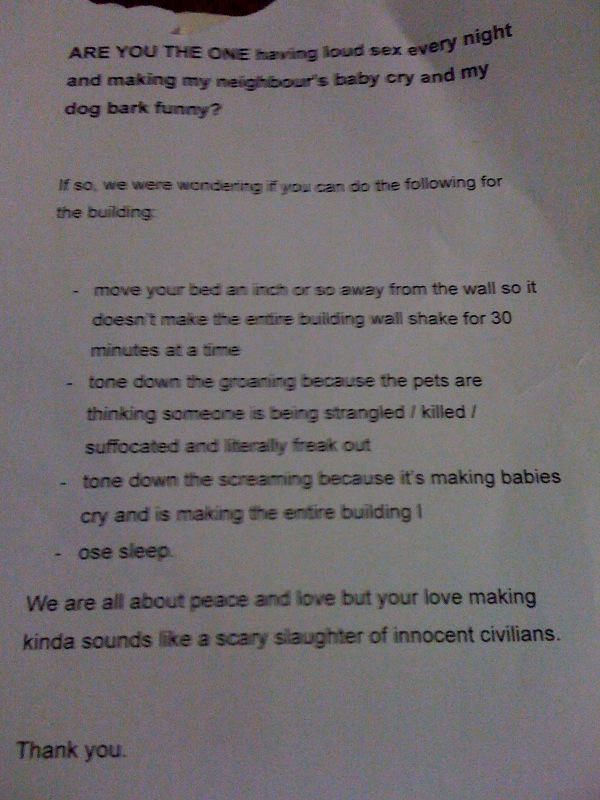 Dear Neighbour
