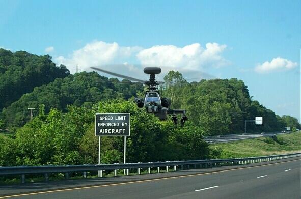 Enforced by aircraft