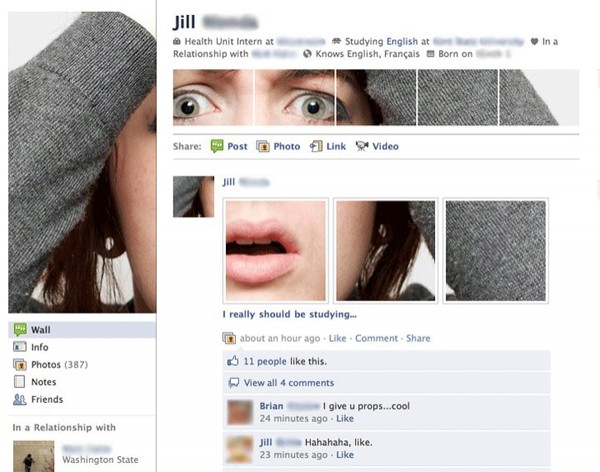 Facebook profile