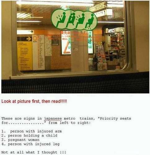 Japanese train signs