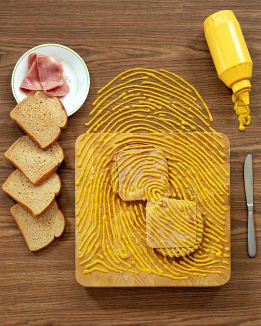 Mustard Thumb Print