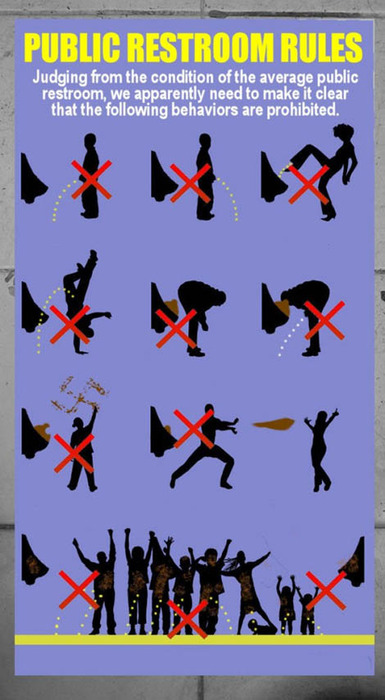 Public Restroom Rules