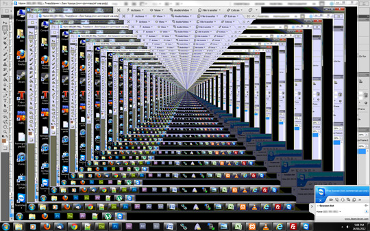 Remote remote desktop loop