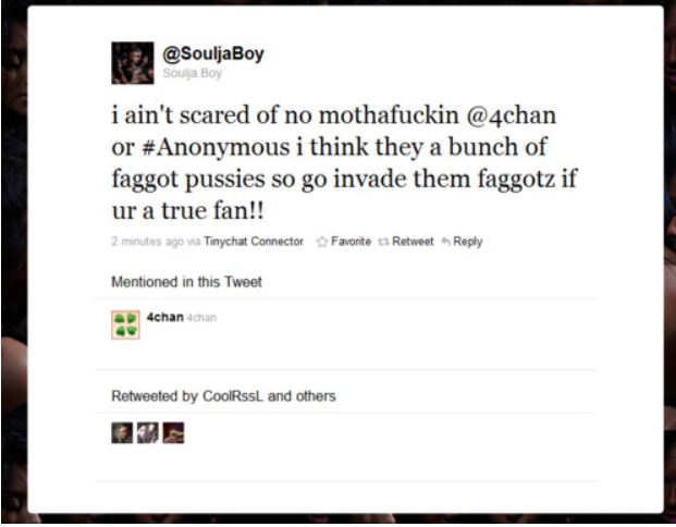 Soulja Boy tweet