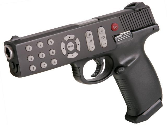 TV remote gun
