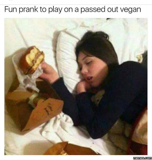 Vegan prank