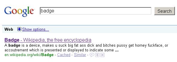 Wikipedia - Badge