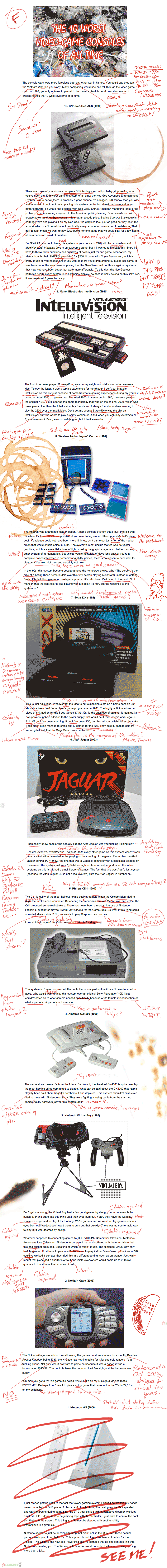 Worst console school report