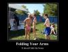 Folding your arms