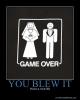 You blew it