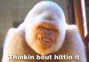 Thinkin about hittin it