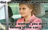 Woman in car