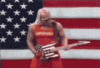 Hulk Hogan Rock out.