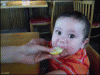 Baby and lemon