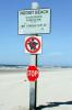 Nudist beach sign