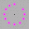 Stare and dots vanish